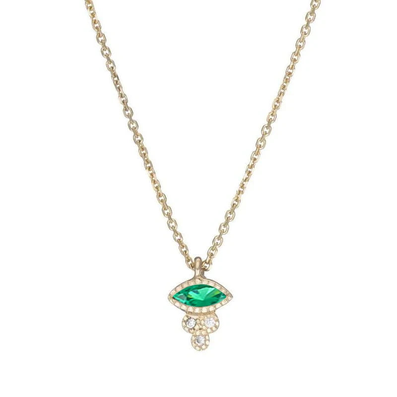 925 Silver Zircon Choker Necklaces Diamond Pendant for Women