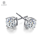 925 Silver Synthetic Diamond Bridal Stud Earrings Gift