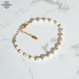 LESIEM Lady Bracelet Freshwater Pearl Bead Anchor High Jewelry