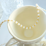 LESIEM Lady Bracelet Freshwater Pearl Bead Anchor High Jewelry