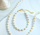 LESIEM Lady Bracelet Freshwater Pearl Bead Anchor High Jewelry