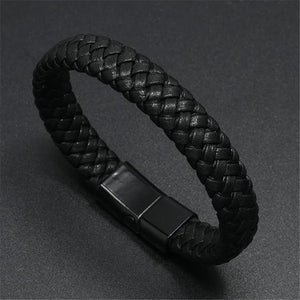 Punk Vintage Braided Leather Bracelet for Men