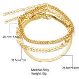 3pcs Snake Chain Anklets for Women Beach Foot Jewelry Leg Chain Anklet Bracelets
