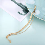Boho Vintage Double Layer Anklets for Women - Beach Foot Leg Chain