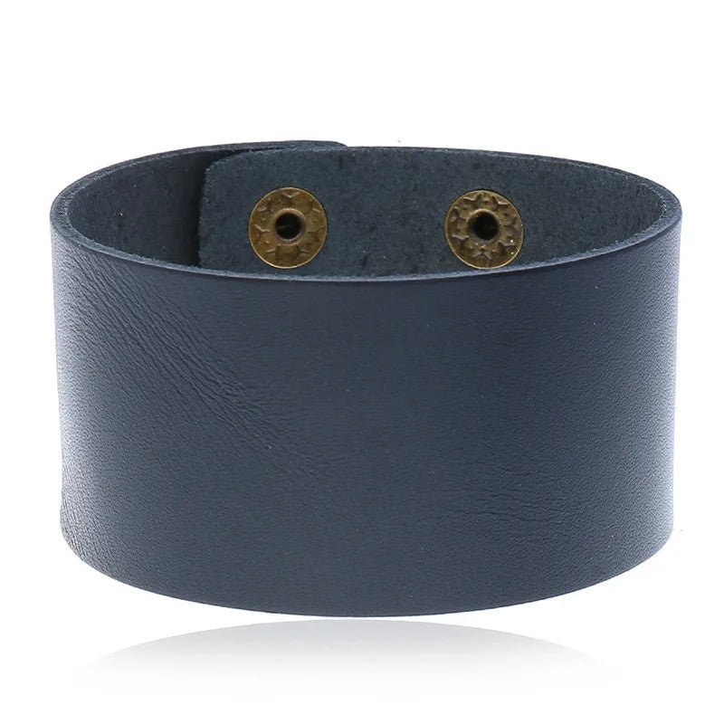 Punk Vintage Leather Wrap Bracelet for Women Men