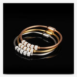 Stainless Steel Bracelet with Magnet Clasp
