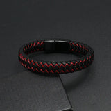 Punk Braided Leather Bracelet Men Women Jewelry Unisex Bangles