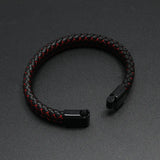 Punk Braided Leather Bracelet Men Women Jewelry Unisex Bangles