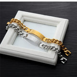 Punk Jesus Cross Bracelets Stainless Steel Men's Jewelry Wristband