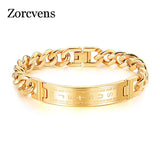 Punk Jesus Cross Bracelets Stainless Steel Men's Jewelry Wristband