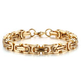 Punk Vintage Men Bracelet Stainless Steel Bangle Accessory
