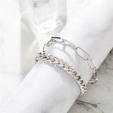 Vintage Silver Chain Anklet for Women