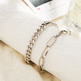 Vintage Silver Chain Anklet for Women