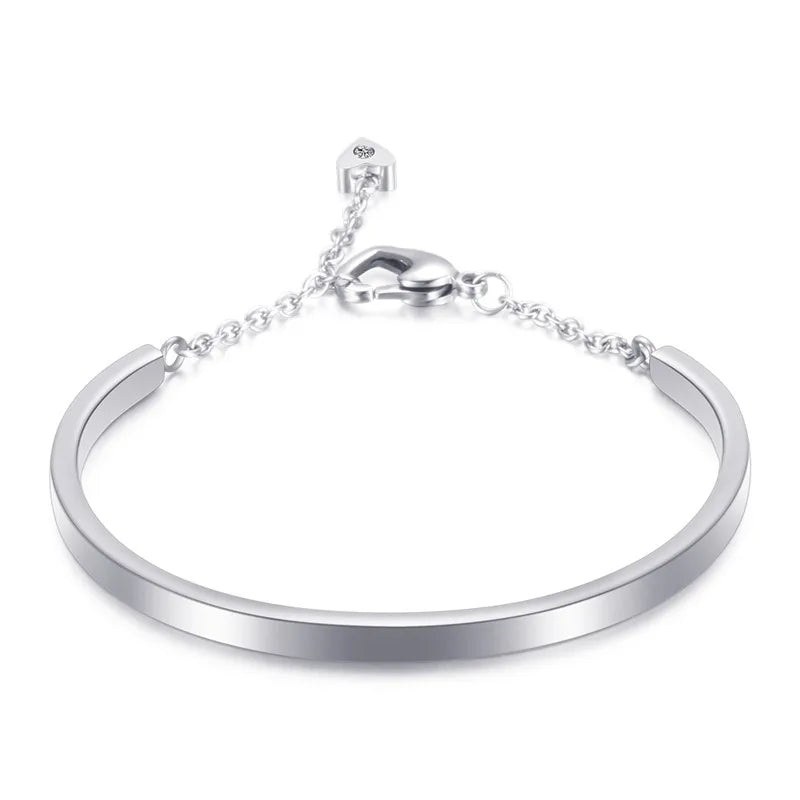 Crystal Bangels Bracelets for Women in Silver/Gold/Rose Gold/Black