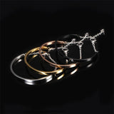 Crystal Bangels Bracelets for Women in Silver/Gold/Rose Gold/Black