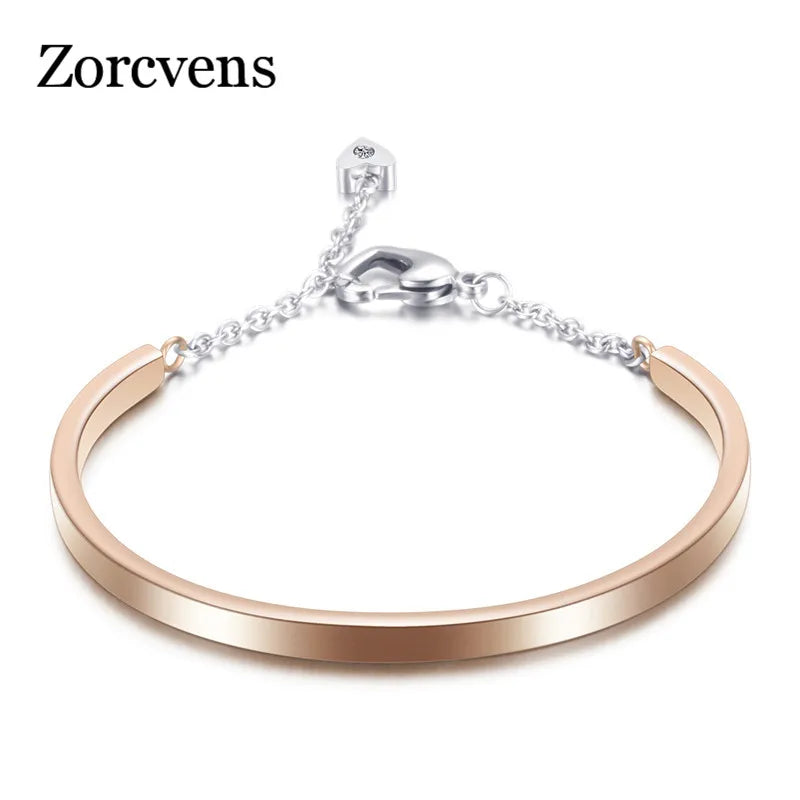 Crystal Bangels Bracelets for Women in Silver/Gold/Rose Gold/Black
