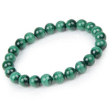Natural Malachite Beaded Bracelet for Men Women