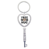Love Is Love Rainbow Heart Keychain Charm LGBT Jewelry