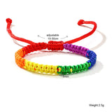 Rainbow Bracelet Braided Unisex Jewelry LGBT Gay Pride