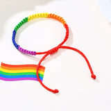 Rainbow Bracelet Braided Unisex Jewelry LGBT Gay Pride