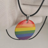 LGBT Gay Pride Rainbow Necklace Pendant
