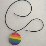 LGBT Gay Pride Rainbow Necklace Pendant