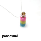 LGBTQ Rainbow Pride Bottle Necklace