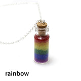 LGBTQ Rainbow Pride Bottle Necklace