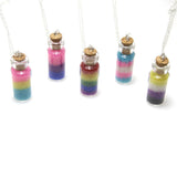 LGBTQ Rainbow Pride Bottle Necklace