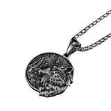 Liuwolou Retro Necklace Hip-hop Pendant Jewelry