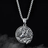 Liuwolou Retro Necklace Hip-hop Pendant Jewelry