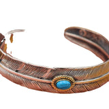 Feather Set Turquoise Bracelets - Personalized Men's and Women's Jewelry