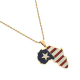 LIBERIA Map Flag Charms Pendant Necklaces Liberians Jewellery Middle East
