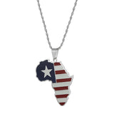 LIBERIA Map Flag Charms Pendant Necklaces Liberians Jewellery Middle East