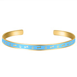 DOGS BONE&PAW CUFF BANGLE Stainless Steel Bracelet
