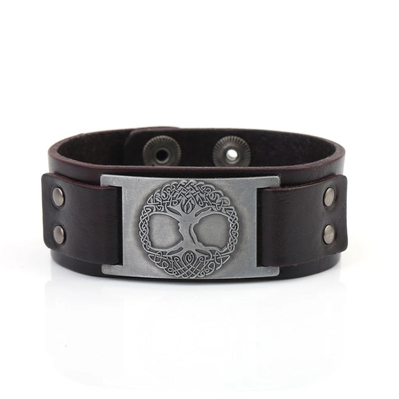 Tree of Life Metal Charm Bracelets for Men