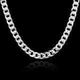 925 Silver 10MM Cuban Chain Necklace Unisex