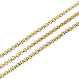 LINSOIR 10yd 2mm Stainless Steel Necklace Chains Bulk O Open Link Chain