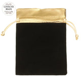 10Pcs Red/Black Velvet Drawstring Pouch Jewelry Storage Bag