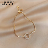 Zircon Hollow Bracelet for Women - Party Gift