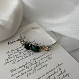 Green Crystal Bracelet Unique Retro Light Jewelry Gorgeous Gift
