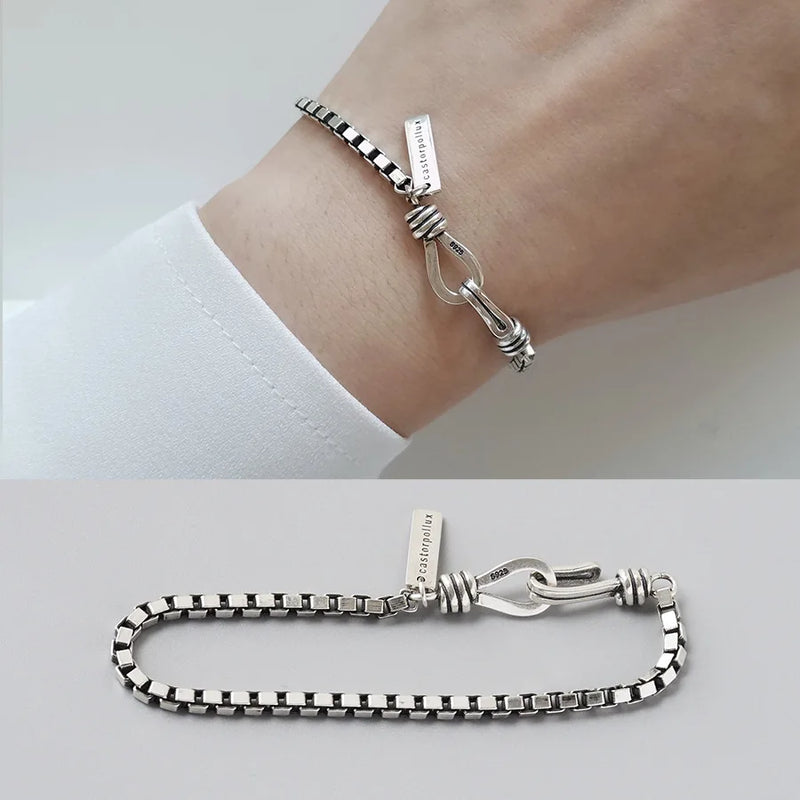 Vintage Geometric Rectangle Bracelets Bangles Wedding Couple Jewelry