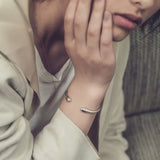 Silver Arrival Smooth Bracelet Retro Light Jewelry