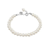 Silver Classic Pearl Pendant Bracelet for Woman Lucky Anniversary Gift