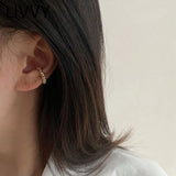 Silver Ear Cuff Earring for Women No Pierced Small Earring Bridal Wedding