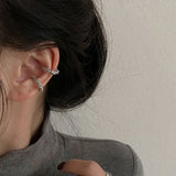 Silver Ear Cuff Earring for Women No Pierced Small Earring Bridal Wedding