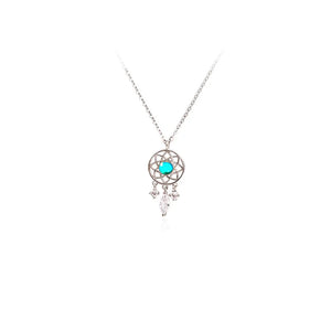 Vintage Dream Catcher Zircon Necklace for Women
