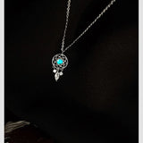 Vintage Dream Catcher Zircon Necklace for Women