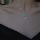 Vintage Dream Catcher Zircon Necklace for Women