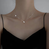 Silver Butterfly Necklace for Women Wedding Party Jewelry